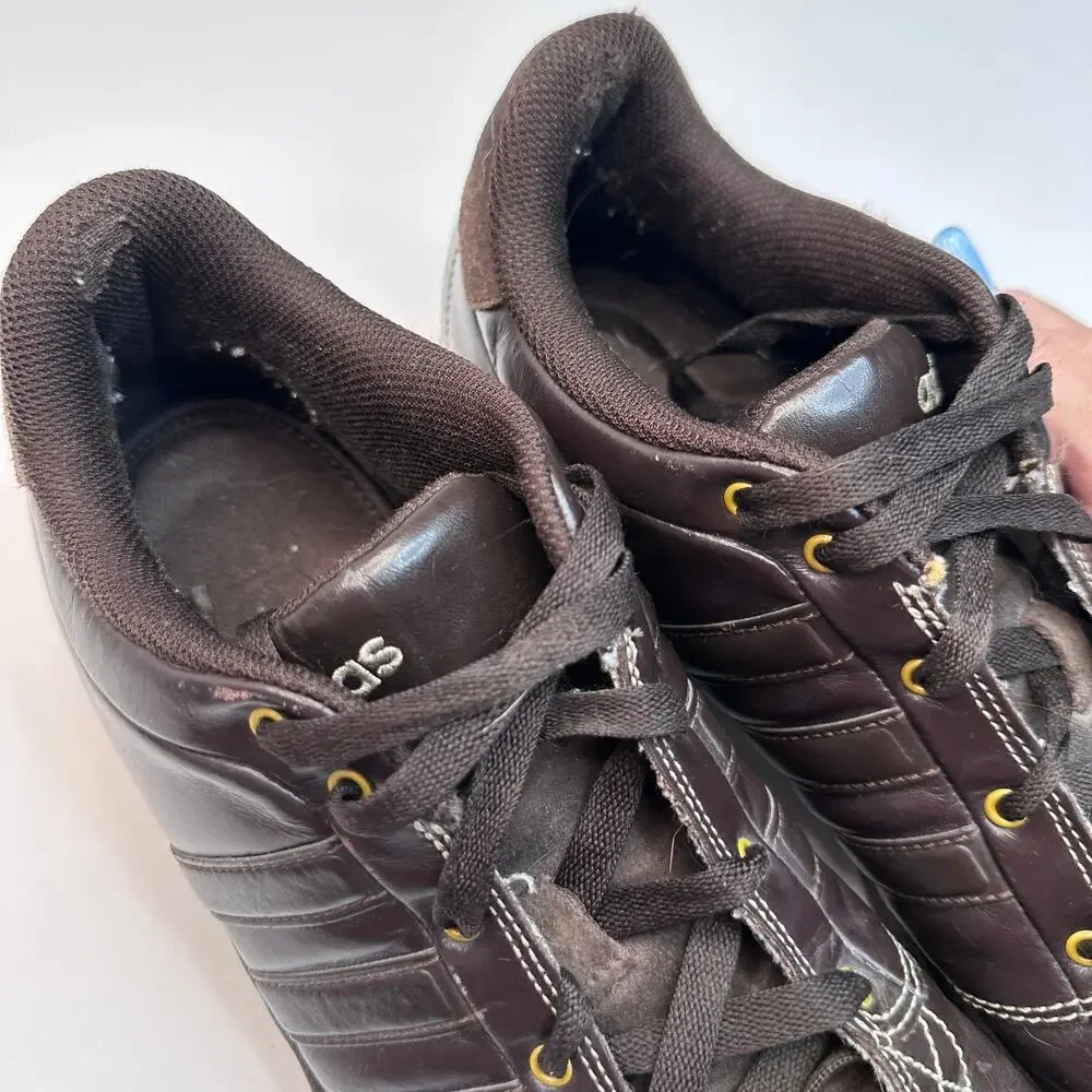 Adidas Brown Leather Dad Shoes
